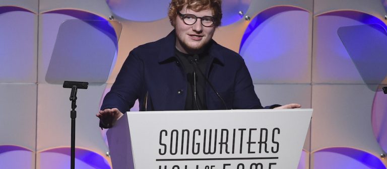 Ed Sheeran ‘Songwriters Hall of Fame’ Gecesinde Ödül Aldı