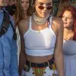 Kendal Jenner and Kourtney Kardashian at a icecremestore in Cannes, France