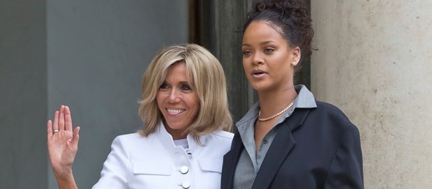 Rihanna ve Macron dünya çocukları için buluştu