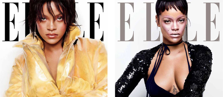 Rihanna ‘Elle’ Dergisinin Dört Farklı Kapağında Yer Aldı!