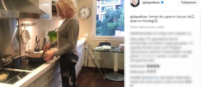 Ajda Pekkan taytı giydi mutfağa girdi