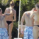 heidi-klum-topless-with-bodyguard-03-600×450