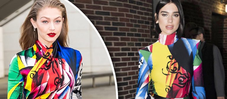 Dua Lipa, Gigi Hadid’i taklit etti