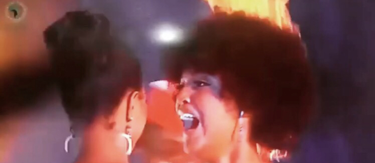 Afrika güzelinin talihsiz anları