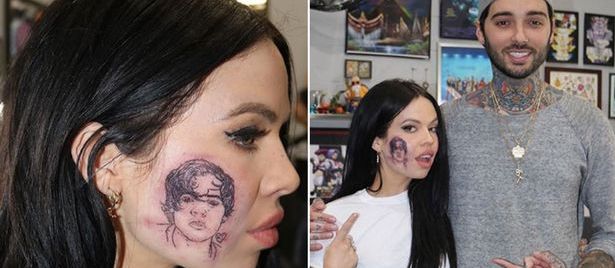 Kelsy Karter yanağındaki dövmeyle tüm dünyayı kandırmış