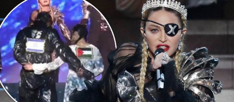 Madonna’dan Eurovision’da Filistin bayrağı sürprizi