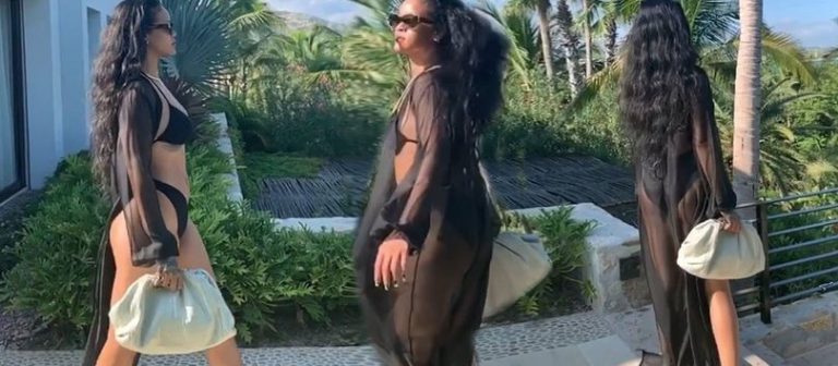 Rihanna hamile söylentisini böyle yalanladı