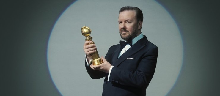 Ricky Gervais Golden Globe’da kırdı geçirdi