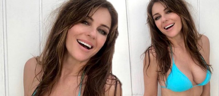 52 yaşındaki Elizabeth Hurley büyüledi