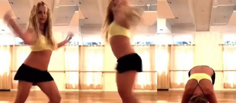 Britney Spears, dans ederken ayağını kırdı