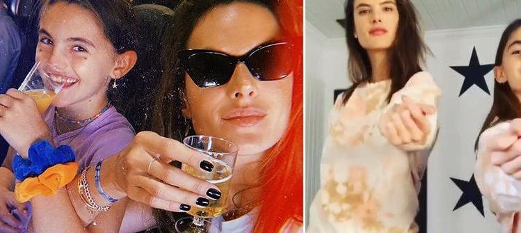 Alessandra Ambrosio karantina günlerini çocuklarıyla eğlenerek geçiriyor