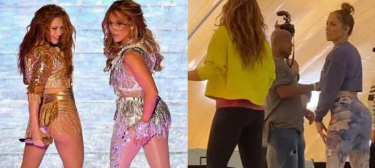 Jennifer Lopez, Super Bowl gösterisinin kamera arkasını takipçileriyle paylaştı