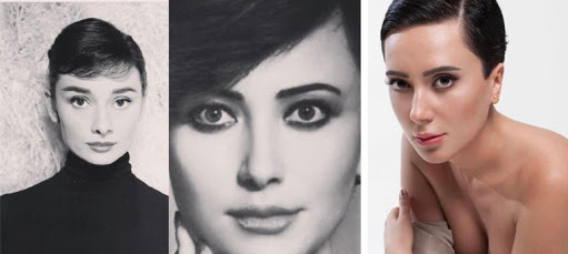 Türk şarkıcının Audrey Hepburn benzerliği!