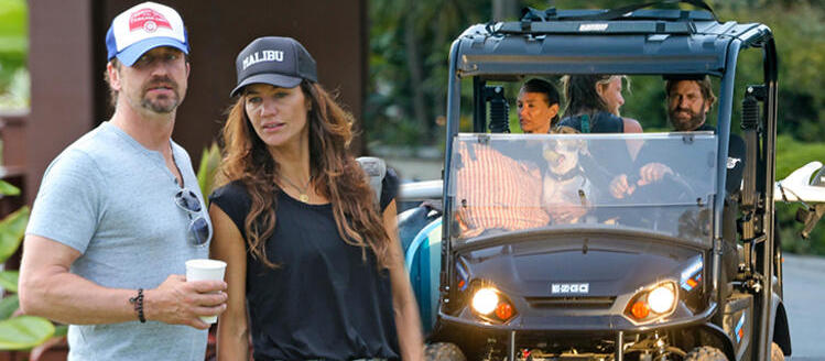 Gerard Butler ve Morgan Brown Malibu tatilinde