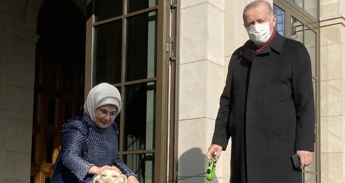 Recep Tayyip Erdoğan’ı sabah Leblebi uğurladı