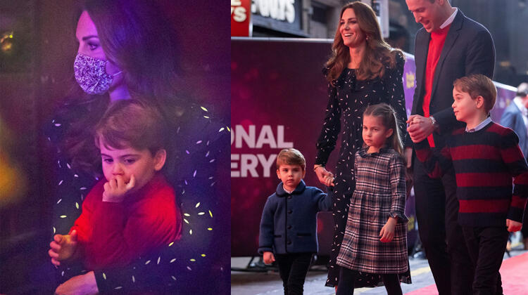 Genç Kraliyet Ailesi, kırmızı halıya çıktı.