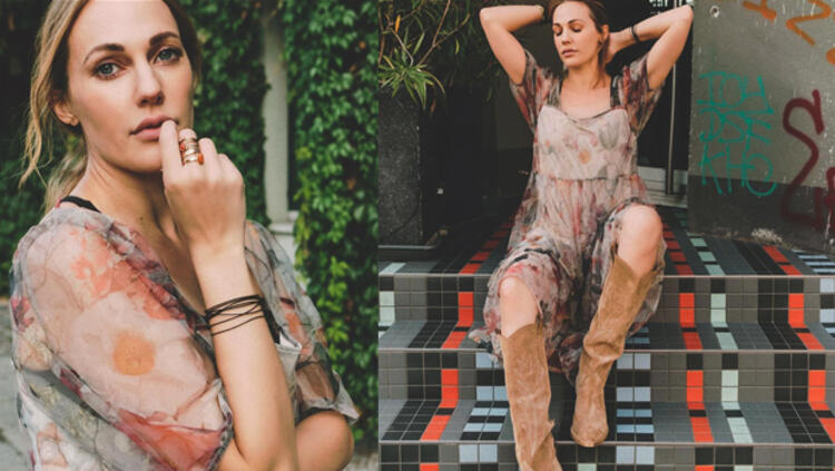 Meryem Uzerli, ünlü fotoğraf sanatçısına poz verdi