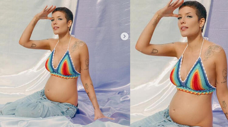 Şarkıcı Halsey, hamile olduğunu paylaşımla açıkladı