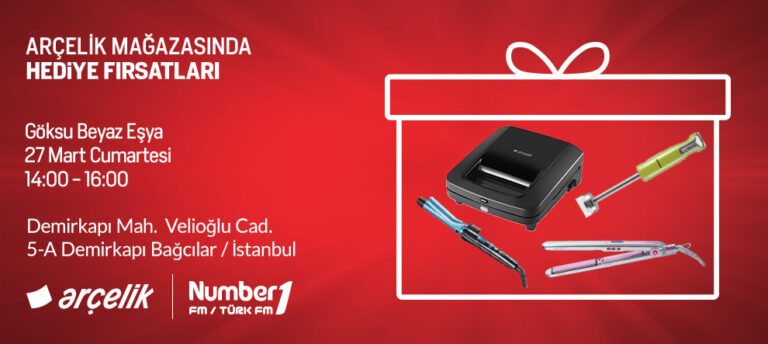 NUMBERONE DİNLEYİCİLERİNE ARÇELİK’TEN MUHTEŞEM HEDİYELER