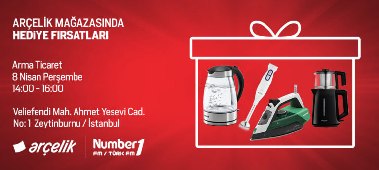 NUMBER1 DİNLEYİCİLERİNE ARÇELİK’TEN MUHTEŞEM HEDİYELER