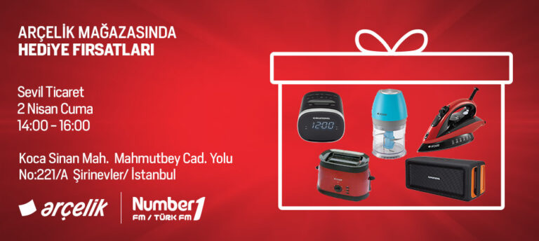 NUMBER1 DİNLEYİCİLERİNE ARÇELİK’TEN MUHTEŞEM HEDİYELER