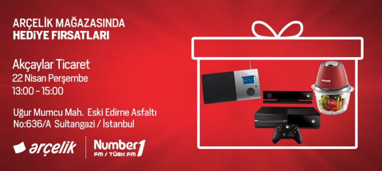NUMBER1 DİNLEYİCİLERİNE ARÇELİK’TEN MUHTEŞEM HEDİYELER