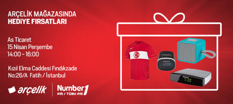NUMBER1 DİNLEYİCİLERİNE ARÇELİK’TEN MUHTEŞEM HEDİYELER