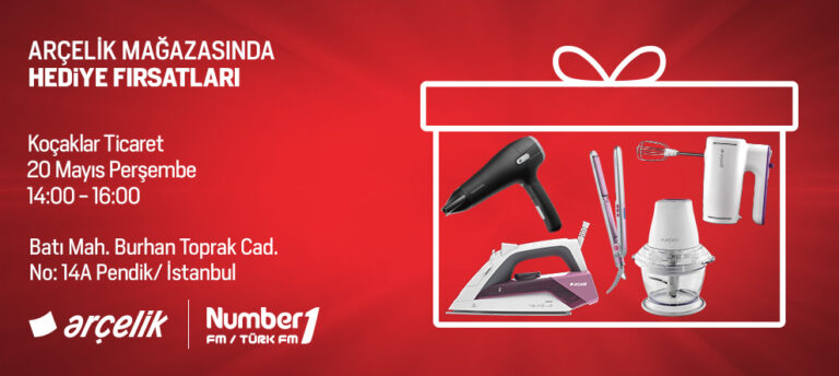 NUMBER1 DİNLEYİCİLERİNE ARÇELİK’TEN MUHTEŞEM HEDİYELER