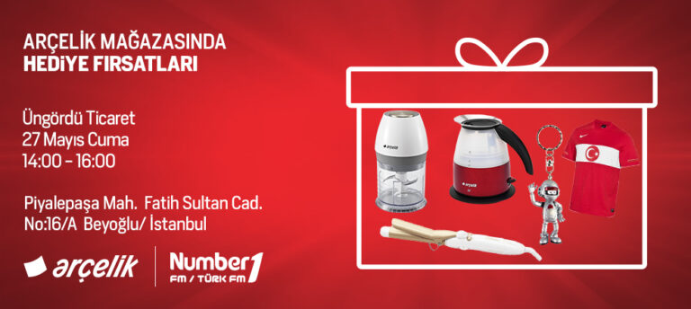 NUMBER1 DİNLEYİCİLERİNE ARÇELİK’TEN MUHTEŞEM HEDİYELER