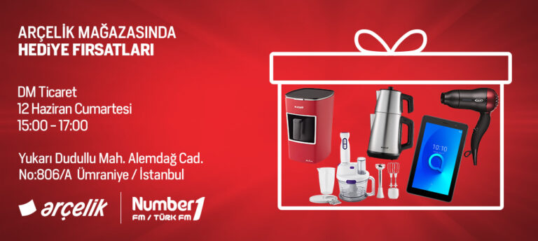 NUMBER1 DİNLEYİCİLERİNE ARÇELİK’TEN MUHTEŞEM HEDİYELER
