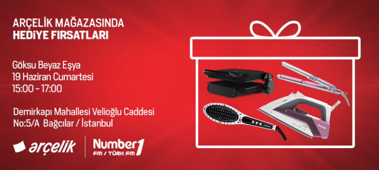 NUMBER1 DİNLEYİCİLERİNE ARÇELİK’TEN MUHTEŞEM HEDİYELER