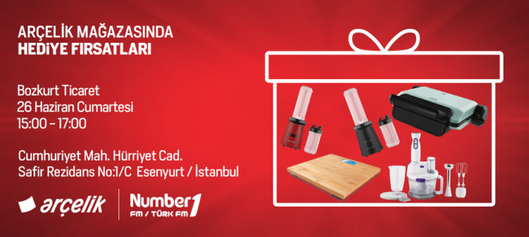 NUMBER1 DİNLEYİCİLERİNE ARÇELİK’TEN MUHTEŞEM HEDİYELER