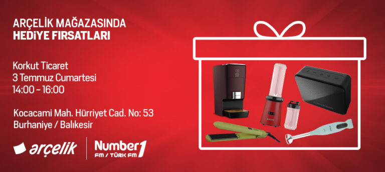 NUMBER1 DİNLEYİCİLERİNE ARÇELİK’TEN MUHTEŞEM HEDİYELER