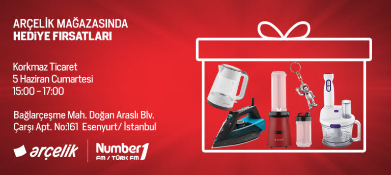 NUMBER1 DİNLEYİCİLERİNE ARÇELİK’TEN MUHTEŞEM HEDİYELER