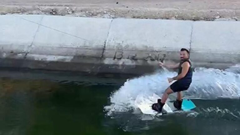 TÜRKLER BUNU DA YAPTI: KANAL SÖRFÜ