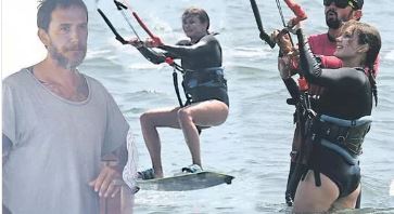 ÜNLÜ ÇİFTİN SÖRF TUTKUSU