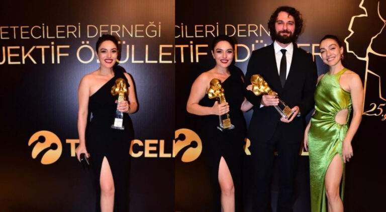 Ezgi Mola ödülü alırken çağrıda bulundu