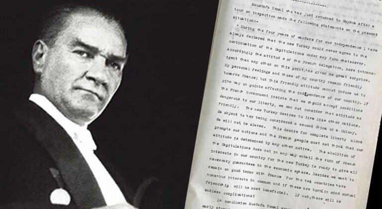Atatürk’ün hiç yayımlanmayan röportajı İngiliz arşivinden çıktı