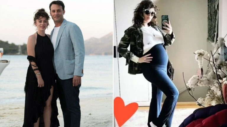 Demet Evgar’dan hamilelik pozu