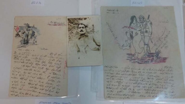 Atatürk’ün Çanakkale cephesinde verdiği emirlerin yer aldığı mektuplar.