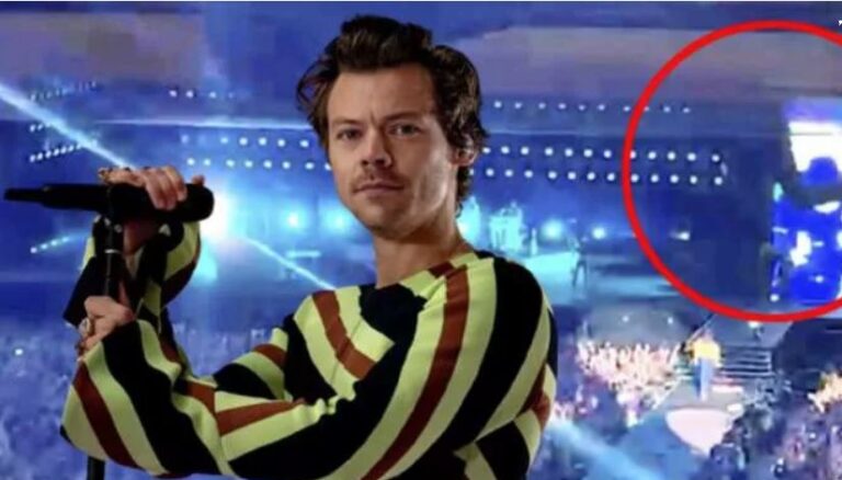 Harry Styles konserinde metrelerce yüksekten düştü