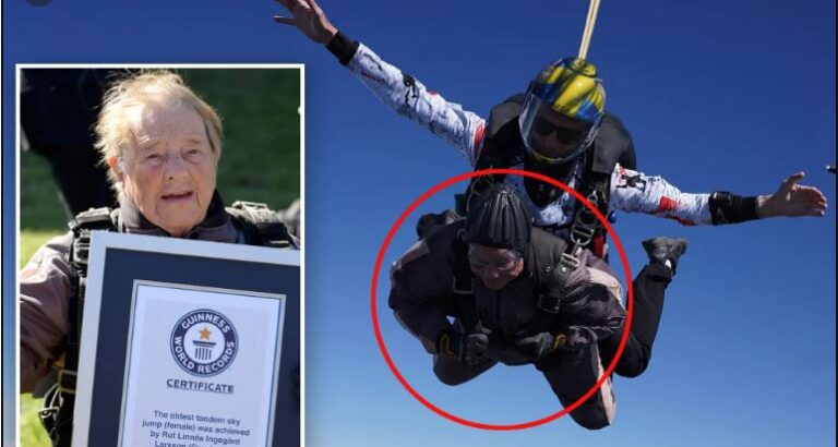 103 yaşında paraşütle atladı; dünya rekorunu kırdı