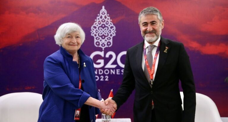 Bakan Nebati ABD Hazine Bakanı Janet Yellen ile görüştü