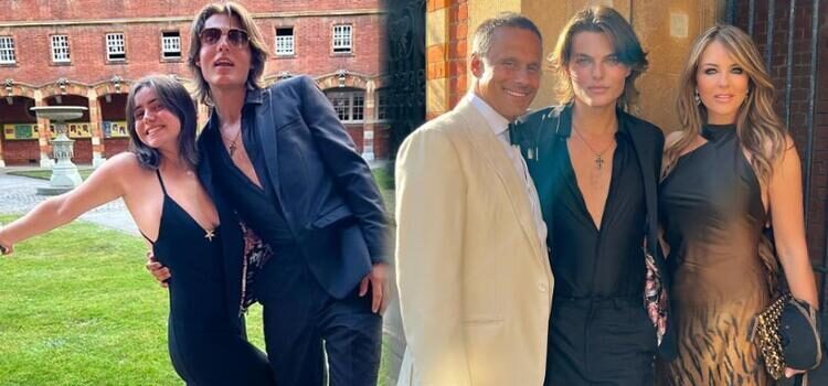 Elizabeth Hurley oğlunun mezuniyetinde