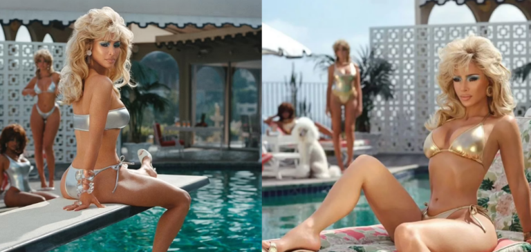 Kim Kardashian 80’ler şıklığını geri getirdi