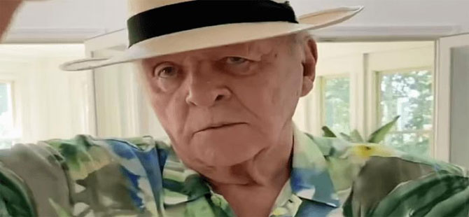 Anthony Hopkins dansıyla sosyal medyada dikkat çekti