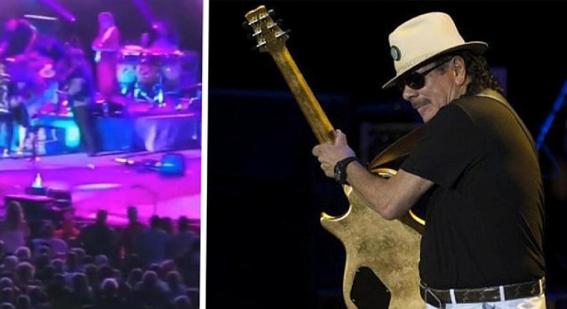 Carlos Santana sahnede bayıldı