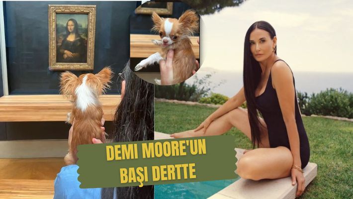 Pilaf’ı Louvre’a götüren Demi Moore hayranlarını kızdırdı