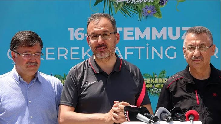 Cumhurbaşkanı Yardımcısı Oktay ile Bakan Kasapoğlu’nun Yozgat’ta rafting heyecanı