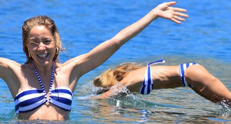 Bodrum müdavimi Bade İşçil deniz keyfinde